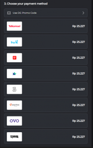 Dunia Game FF Payment Method